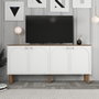 Hanah Home Consola 848 - Blanca, 180 cm Ancho x 84 cm Alto x 35 cm Profundo, Melamina